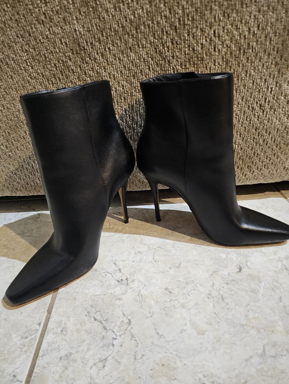 Jessica Simpson Black Pointed Toe Stiletto Ankle Boots